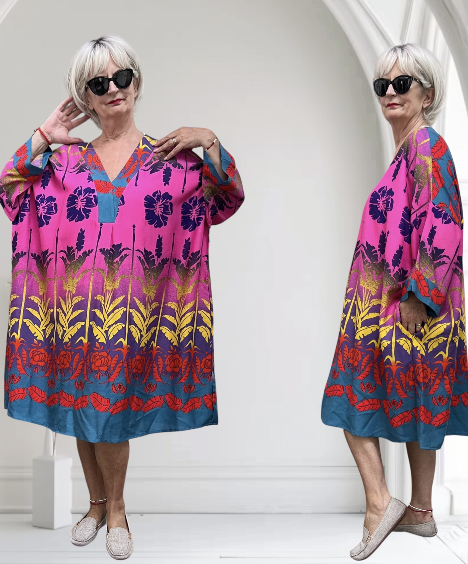 Vincenzo Allocca oversized viscose jurk/tuniek