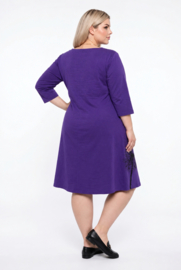By Izzy viscose A-lijn jurk met zakken /stretch