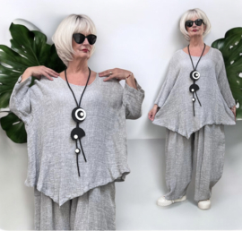 Moonshine oversized linnen top/tuniek apart