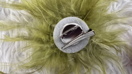Paris veer decor broche corsage met clip/speld