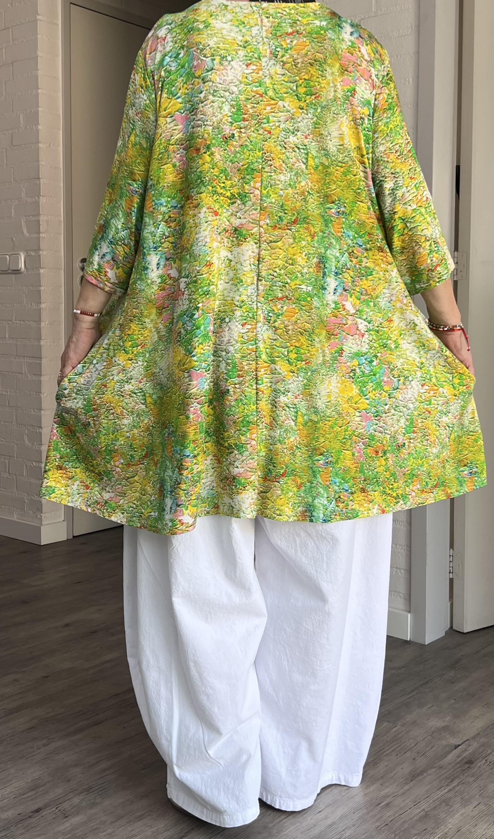 Naveed  oversized viscose jersey A-lijn jurk stretch