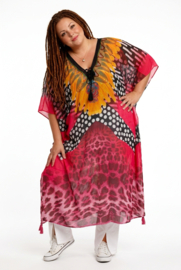 ONE OF A KIND  viscose zomer poncho/tuniek ( extra groot)
