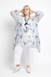 Moonshine viscose/zijde A-lijn tuniek gevoerd / in meerdere kleuren