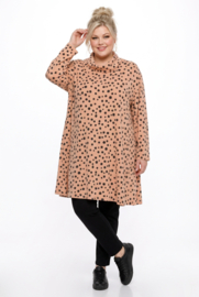 AKH oversized jersey viscose A-lijn jurk/tuniek apart stretch