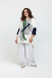 Zedd Plus viscose top met ketting stretch