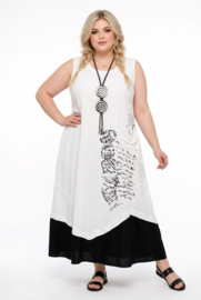 Zedd Plus viscose A-lijn jurk