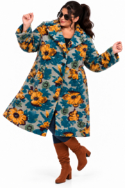 ITALIA MODA zachte wolmix jas/mantel/ stretch /in meerdere kleuren