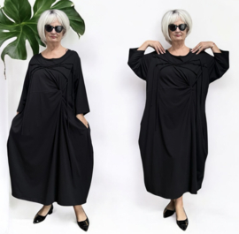 Vincenzo Alloccakatoen jurk apart stretch zwart
