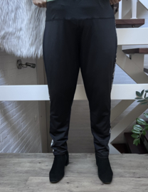 ITALIA legging met bis /zwart ( extra groot)