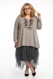 Moonshine jeresy katoen A-lijn tuniek stretch/in meerdere kleuren