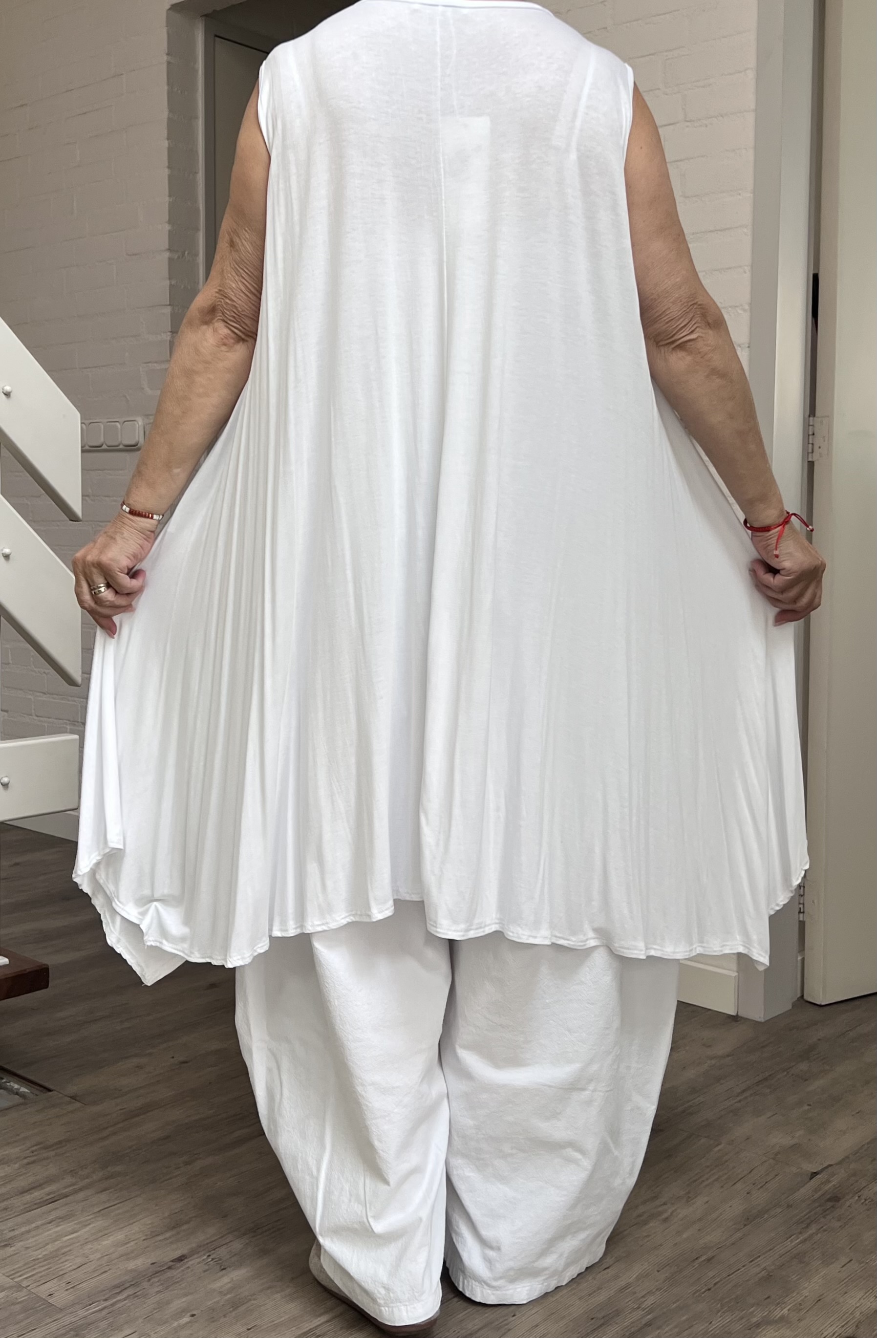 Moonshine  viscose  A-lijn tuniek stretch/in meerdere kleuren