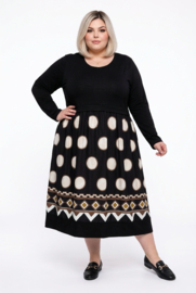 ITALIA MODA katoen/viscose jurk met zakken /stretch