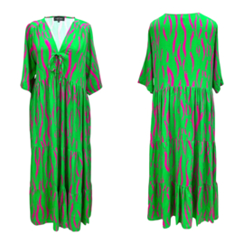 Vincenzo Allocca oversized viscose  BOHO A-lijn jurk apart
