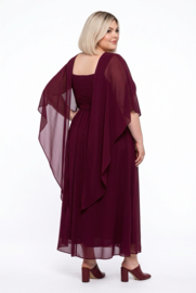 ITALIA MODA oversized chiffon A-lijn met bloemen/ apart