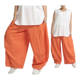 AKH viscose/linnen  A-lijn ballon broek