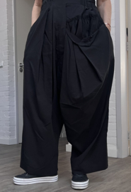 dYb oversized viscose broek zwart apart  stretch