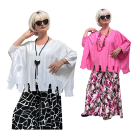 Moonshine  katoen top/tuniek stretch /in meerdere kleuren