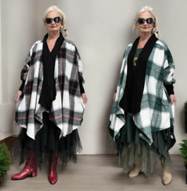 Sissy Italia oversized zachte winter katoen blazer/vest/jas /in meerdere kleuren