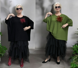 ITALIA MODA  oversized  gebreide top /in meerdere kleuren