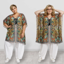 ONE OF A KIND  viscose zomer poncho/tuniek