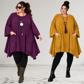 New collection fijn corduroy katoen A-lijn  tuniek  /in meerdere kleuren