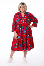 Vincenzo Allocca oversized viscose A-lijn BOHO jurk