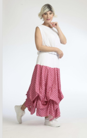 AKH oversized katoen rok met verstelbare plooien