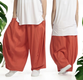 AKH viscose/linnen  A-lijn ballon broek