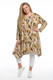 AKH oversized viscose A-lijn tuniek  apart stretch