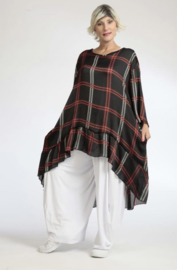 AKH asymmetrisch oversized chiffon A-lijn tuniek/top apart