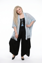 ITALIA oversized super zacht  gebreide tuniek/vest/poncho/ in meerdere kleuren