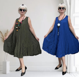 ITALIA MODA oversized viscose A-lijn jurk /in meerdere kleuren