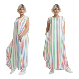 AKH oversized zijde look viscose jurk apart