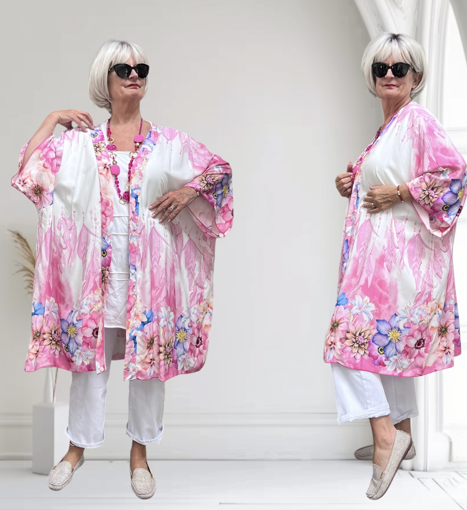 ITALIA oversized viscose zomer vest