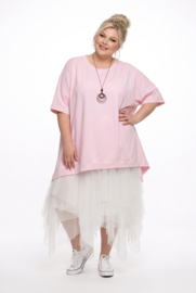 ITALIA MODA  katoen A-lijn tuniek met ketting /stretch/meerdere kleuren