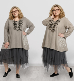 Moonshine jeresy katoen A-lijn tuniek stretch/in meerdere kleuren