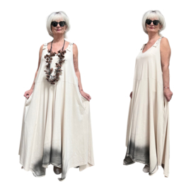 Vincenzo Allocca de modieuze kleuring oversized mouwloze A-lijn jurk apart/stretch
