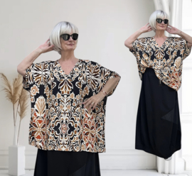 ITALIA oversized viscose blouse