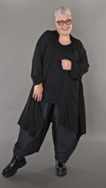 AKH oversized viscose vest van zachte fijngebreide kwaliteit apart stretch zwart