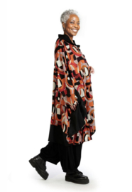 AKH viscose mix blazer met capuchon en zakken stretch