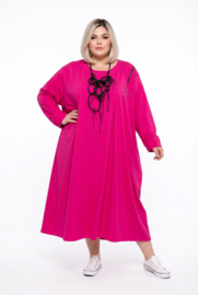 ITALIA MODA  oversized katoen jurk met zakken /stretch/in meerdere kleuren
