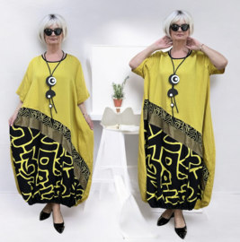 Zedd Plus oversized viscose jurk met zakken apart
