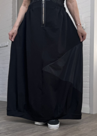 dYb oversized katoen rok stretch zwart