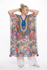 ONE OF A KIND  viscose zomer poncho/tuniek( extra groot)