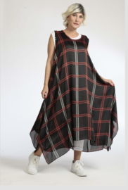 AKH oversized chique chiffon A-lijn  jurk/overjurk /tuniek apart