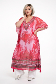 ONE OF A KIND  viscose zomer poncho/tuniek( extra groot)