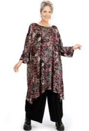 AKH oversized viscose A-lijn tuniek  apart stretch