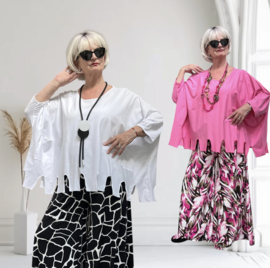 Moonshine  katoen top/tuniek stretch /in meerdere kleuren
