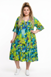 One Summer  viscose A-lijn jurk