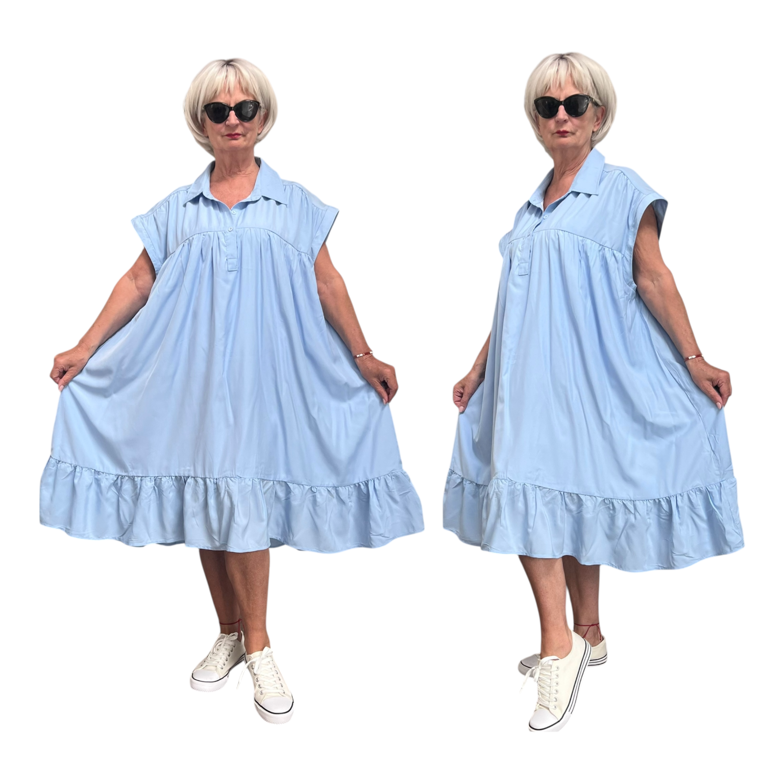 ITALIA MODA viscose mix A-lijn tuniek/jurk